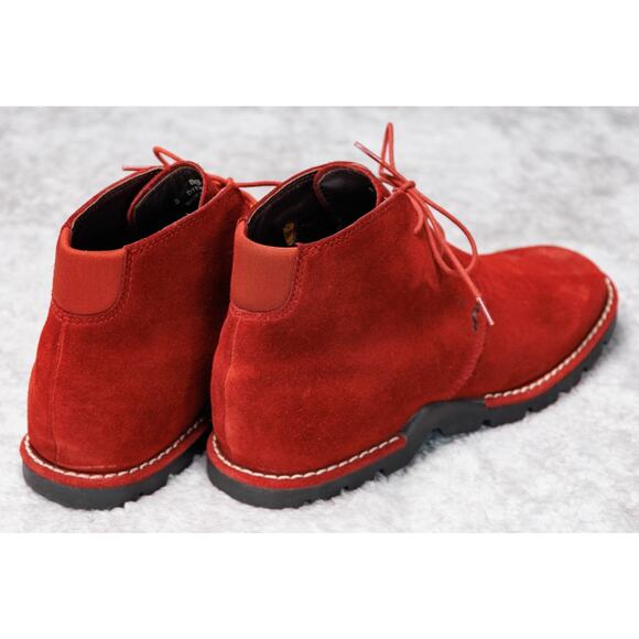 Cole Haan Country Voyager Red Suede Chukka Waterproof Boots Womens Size 8 - Picture 14 of 16